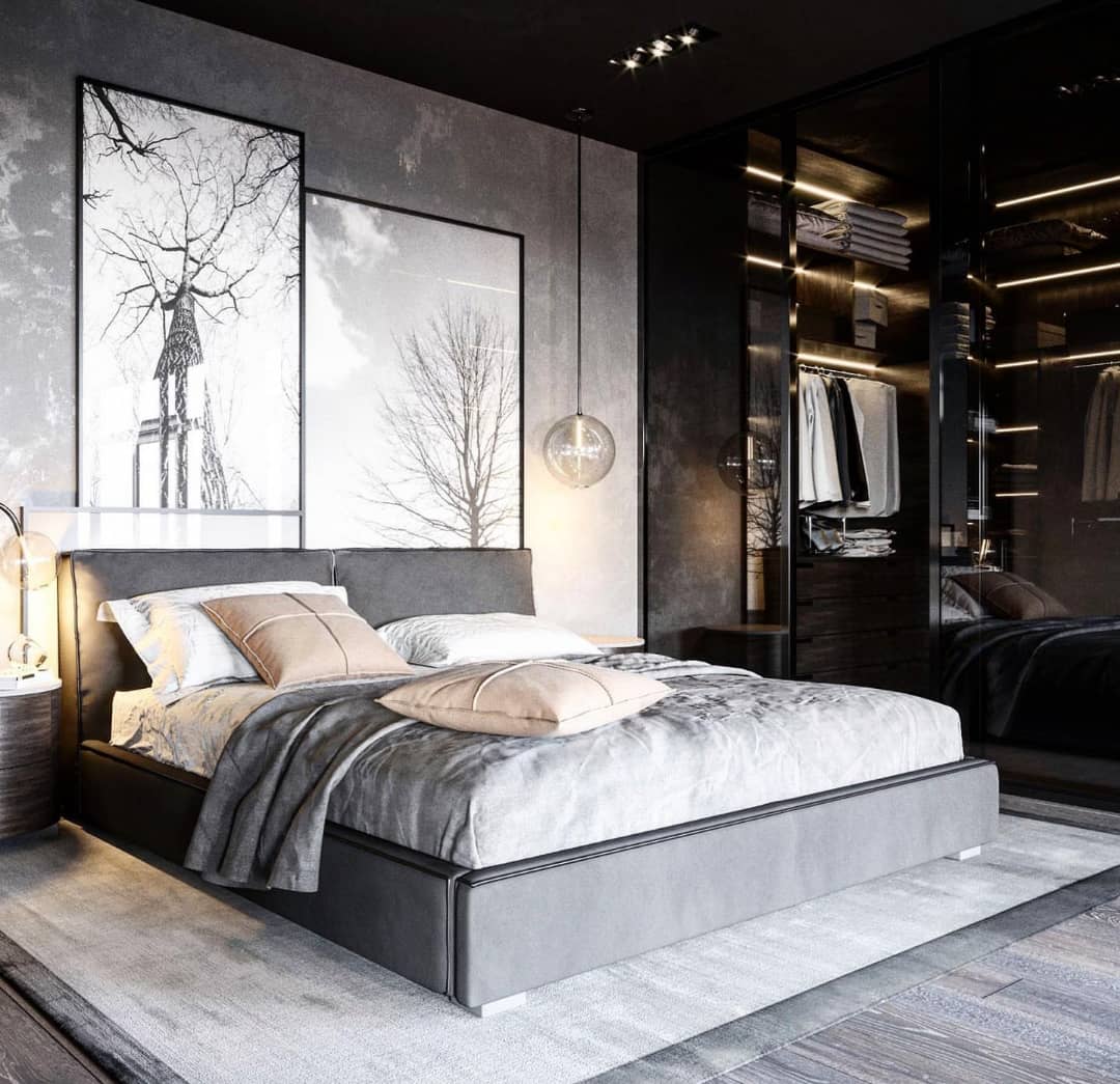 زیبا کردن اتاق خواب به واسطه واکینگ کلوزت